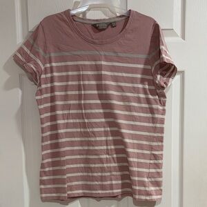 Striped Pink and White T-Shirt